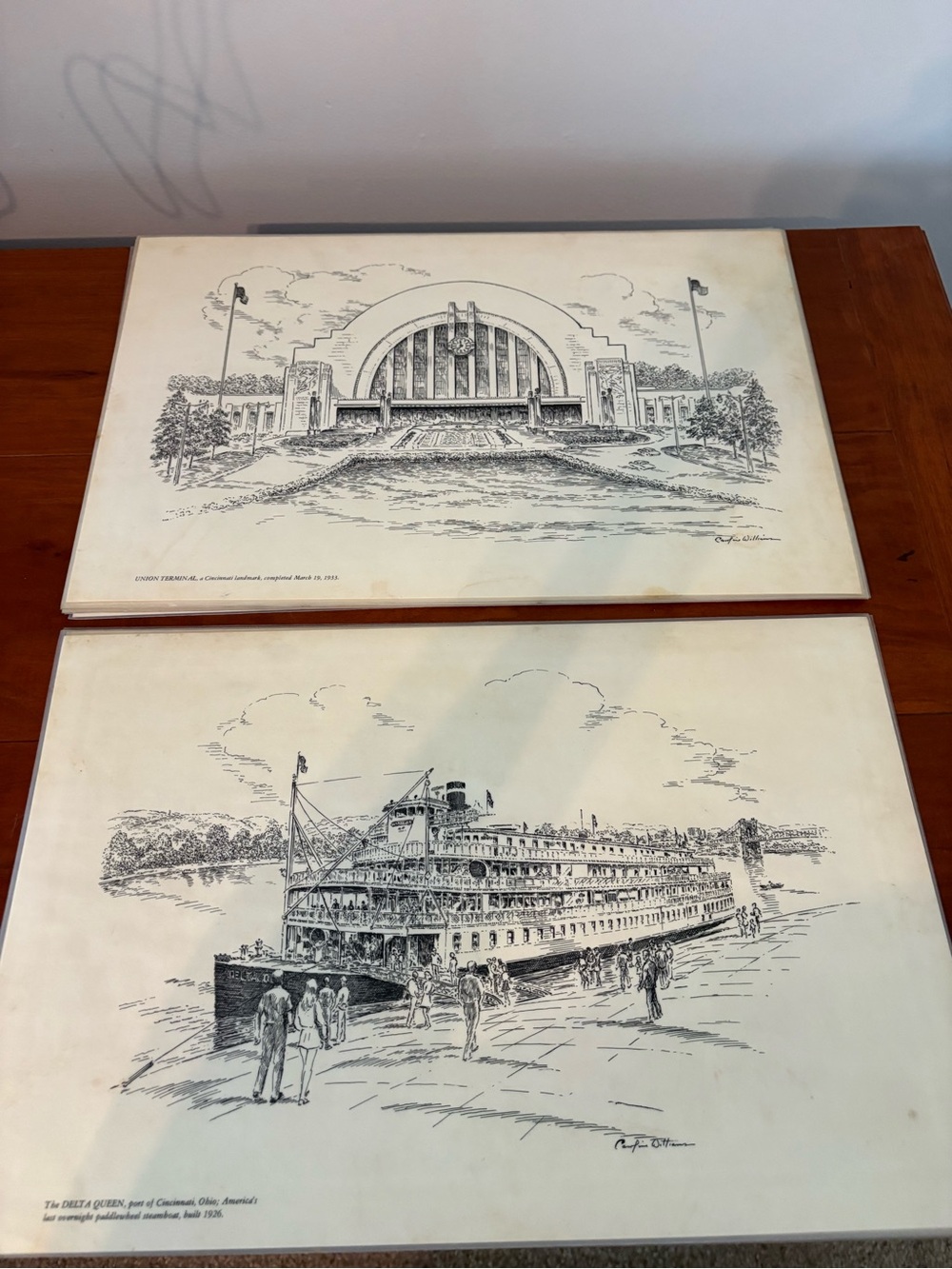 Caroline Williams Cincinnati Landmark Placemats Set of 12